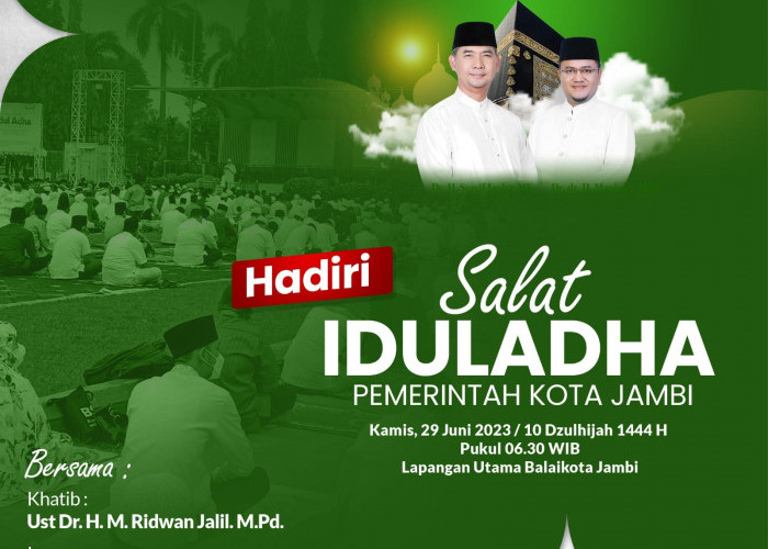Pemerintah Kota Jambi Ajak Masyarakat Laksanakan Shalat Idul Adha Berjamaah 
