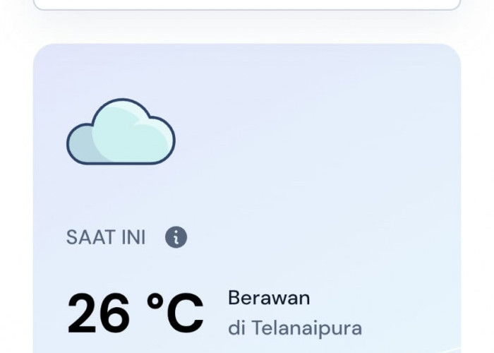 Prakiraan Cuaca Jambi Hari Ini, Rabu 22 Juli 2026: Berawan hingga Hujan Ringan, Warga Diminta Tetap Waspada