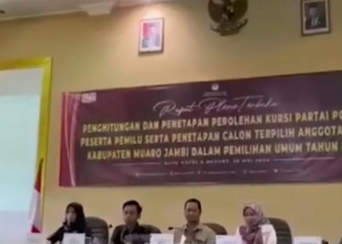KPU Muaro Jambi Tetapkan Caleg Terpilih Muaro Jambi , Dari 35 Kursi Tahun Ini Menjadi 40 Kursi 