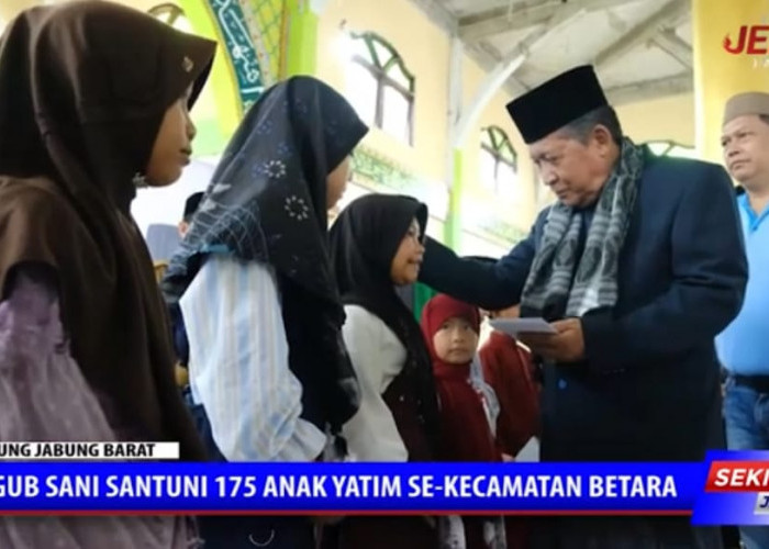 Wagub Sani Santuni 175 Anak Yatim Se-Kecamatan Betara