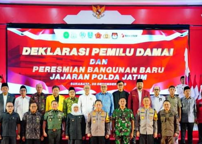 Deklarasi Pemilu Damai di Jawa Timur, Berikut 5 Komitmen yang Disampaikan 