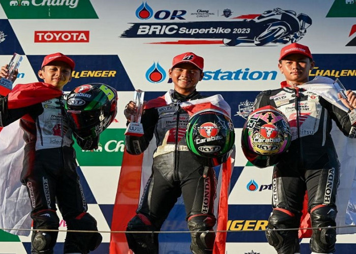 Membanggakan, Pembalap Astra Honda Pastikan Juara Thailand Talent Cup 2023    
