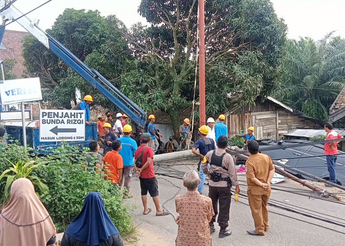 Kondisi Mengantuk, Pengendara Mobil Tabrak Tiang Ternyata Pejabat PNS Kabupaten Muaro Jambi