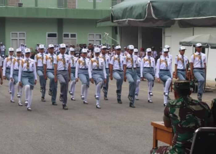 Semarak HUT TNI Ke-79 Korem 04/Gapu Gelar Lomba PBB Tingkat SLTA sederajat 