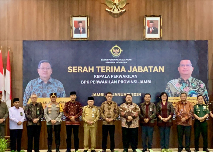 Ketua DPRD Jambi Hadiri Serah Terima Jabatan Kepala BPK Perwakilan Provinsi Jambi.