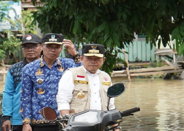 Tinjau Lokasi Banjir di Pemukiman Warga Kota Jambi, Gubernur Al Haris :Tetap Waspada