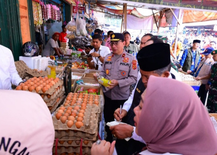 Wakapolda Jambi Bersama Satgas Pangan Sidak Pasar Angso Duo Jelang Ramadan 1447 H