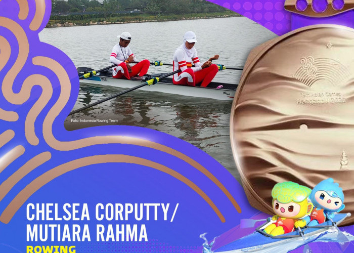 Duo Atlet Dayung Putri Indonesia Raih Medali Perunggu di Asian Games 2023