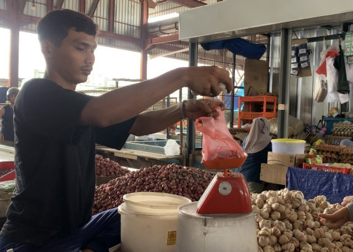 Harga Bawang di Pasar Aurduri Turun, Bawang Merah Rp32 Ribu per Kilogram