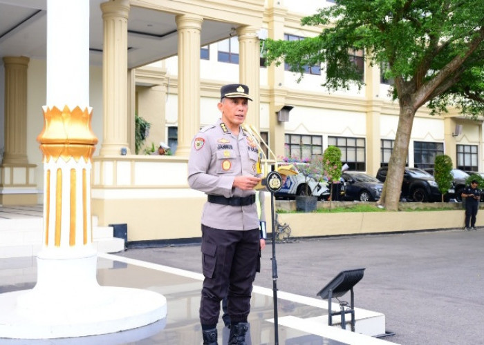 Irwasda Polda Jambi Pimpin Apel Gelar Pasukan Operasi Keselamatan 2026