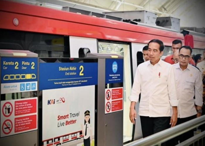 Resmi Dioperasikan LRT Jabodetabek Oleh Presiden Joko Widodo, Publik Menyoroti Tanda Tangan 