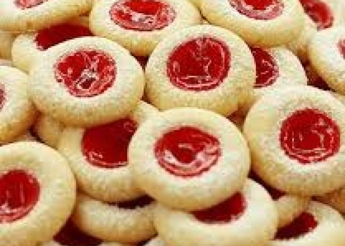 Thumbprint Strawberry Lumer dan Renyah, Ide Isi Toples Lebaran yang Praktis