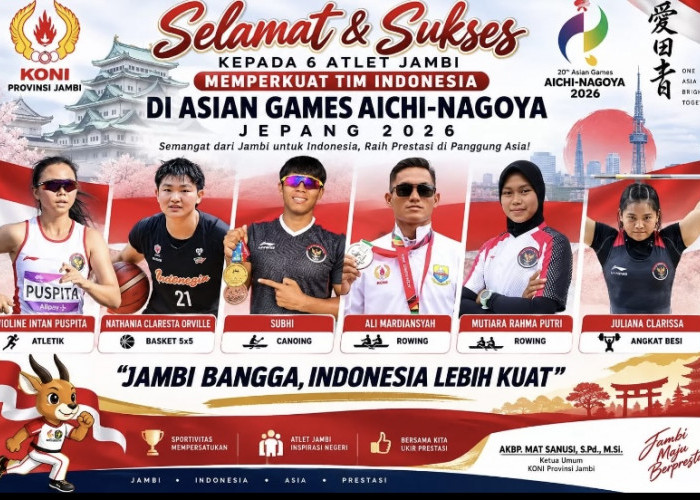 Enam Atlet Jambi Siap Bawa Nama Indonesia di Asian Games Aichi-Nagoya 2026