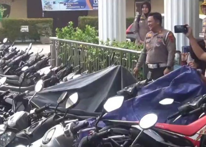 Polresta Jambi Amankan 112 Sepeda Motor Terkait Aktivitas Geng Motor dan Pelanggaran Lalu Lintas