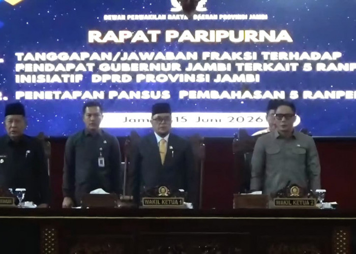 Fraksi DPRD Jambi Apresiasi Dukungan Gubernur terhadap Lima Ranperda Inisiatif