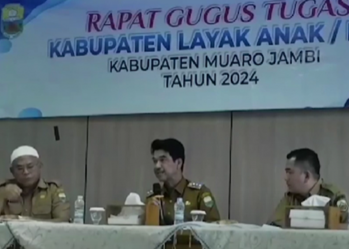 PJ Bupati Raden Najmi Pimpin dan Buka Rapat Evaluasi Capaian Kabupaten KLA Tahun 2024