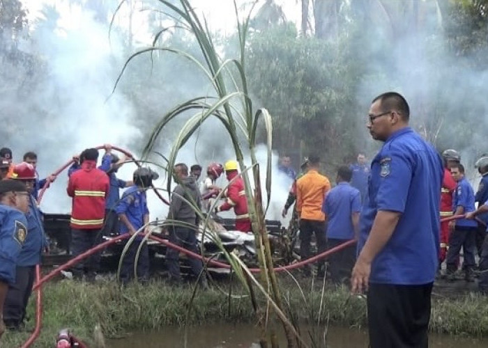 Satu Rumah Semi Permanen di Kelurahan Patunas Ludes Dilalap Api