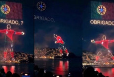 Warga Portugal Lepas Cristiano Ronaldo dengan Aktrasi Drone Mengharukan di Pulau Madeira