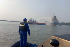 Kapal Tanker MT Nurhasanah Lima Terbakar di Tanjabtim, Lima ABK Alami Luka Bakar