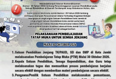 Kualitas Udara Masuk Kategori Sedang, PTM di Kota Jambi Kembali Berlaku 30 Oktober