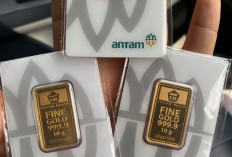 Harga Emas Antam Menguat Rp10.000, Tembus Rp2,622 Juta per Gram pada Senin Pagi