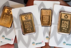 Harga Emas Antam Turun Rp20.000, Kini Dibanderol Rp2.615.000 per Gram