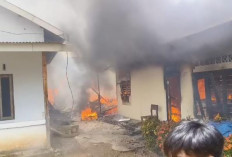 Kebakaran Dua Rumah di Telanaipura, Damkar Kerahkan 8 Armada