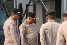 Kapolres Tanjab Barat Cek Kesiapan Kendaraan dan Peralatan Karhutla