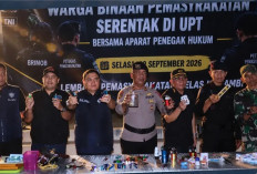 Perkuat Sinergi Aparat Penegak Hukum, Lapas Kelas IIA Jambi Gelar Razia Gabungan dan Tes Urine WBP