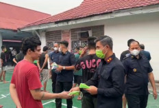 Antisipasi Kabut Asap, Lapas Bangko Bagikan Ratusan Masker kepada Warga Binaan
