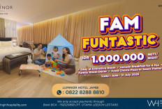 Luminor Hotel Jambi Hadirkan Promo “FAM FUNTASTIC”, Liburan Keluarga Makin Seru Mulai IDR 1.000.000 Nett per M