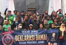 Komunitas Ojol TEKAB Jambi Gelar Deklarasi Damai Mengenang 1 Tahun Wafatnya Affan Kurniawan