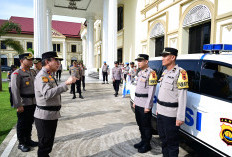 Perkuat Pelayanan dan Respons Cepat 110, Biro Logistik Serahkan Kendaraan Dinas Pamapta kepada Polresta Jambi