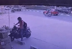 Motor Karyawan Alfamart di Sarolangun Dicuri, Aksi Terekam CCTV