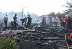 Polisi Selidiki Kebakaran di Kuala Tungkal, Lima Bangunan Hangus