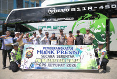 Pastikan Keselamatan dan Kelancaran Pemudik, Kapolda Jambi Lepas Keberangkatan Mudik Presisi