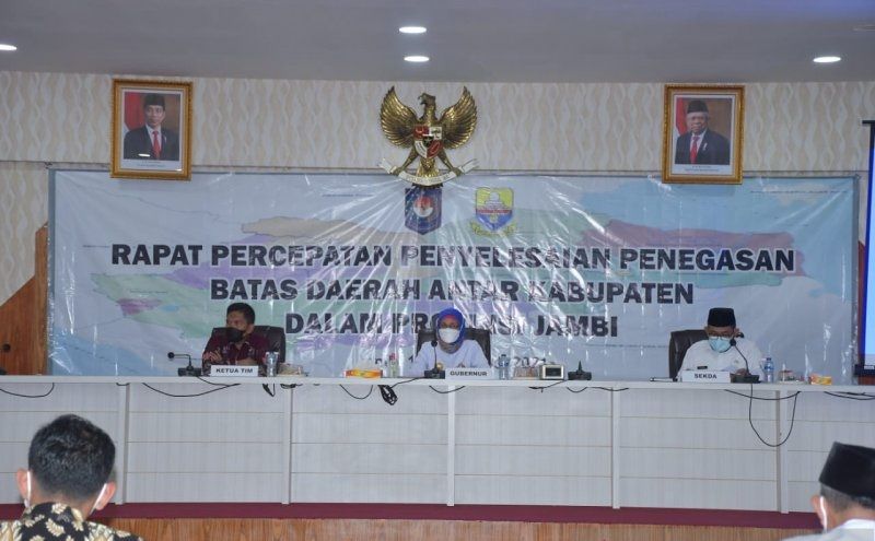 Pj Gubernur Jambi Minta Seluruh Pihak Terkait Selesaikan Percepatan Penegasan Batas Daerah