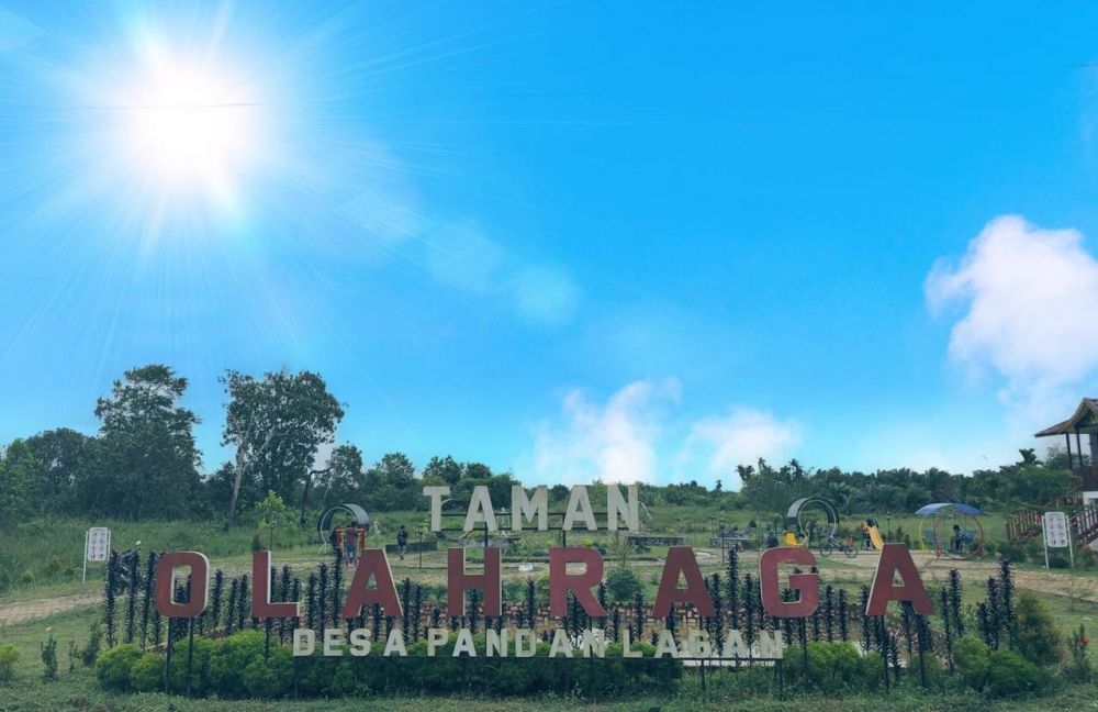 Dukung Pengembangan Taman Olahraga, PetroChina Beri Fasilitas Kepada Pemdes Pandan Lagan