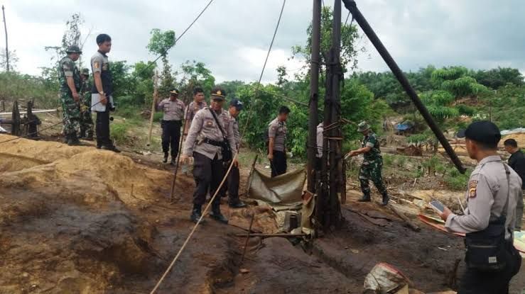 Polres Sarolangun Akan Tindak Tegas Aktivitas Ilegal Drilling