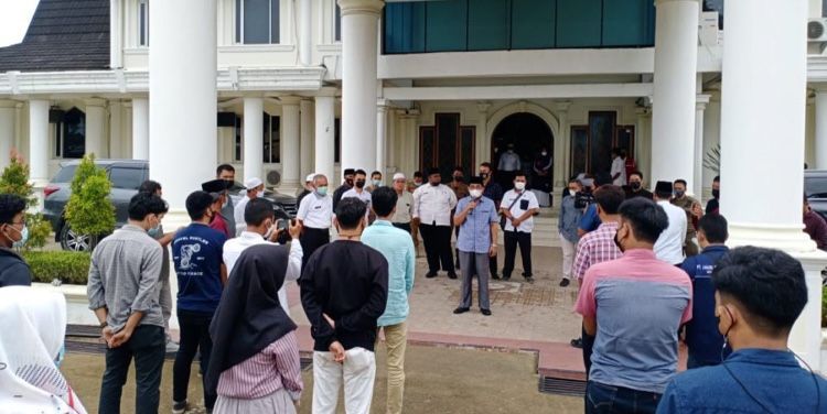 Pelajar SMA N 1 Datangi Bupati Untuk Minta Maaf