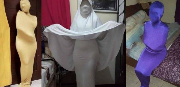 Viral Suami Bungkus Istri Pakai Kain seperti Mumi Lalu Difoto bak Model, Ada yang Pakai Mukena