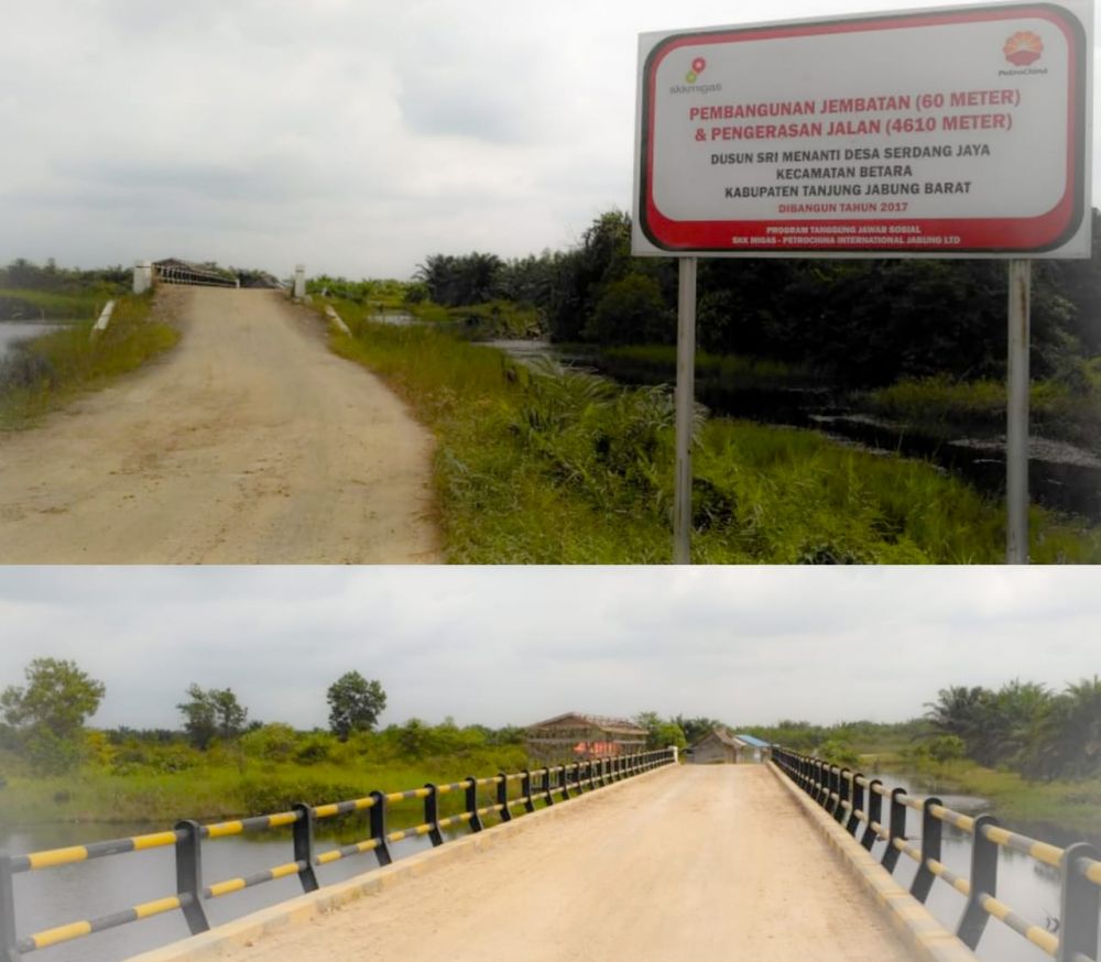 Bangun Infrastruktur, Dinas PUPR Tanjung Jabung Barat Apresiasi Kepedulian SKK Migas - PetroChina