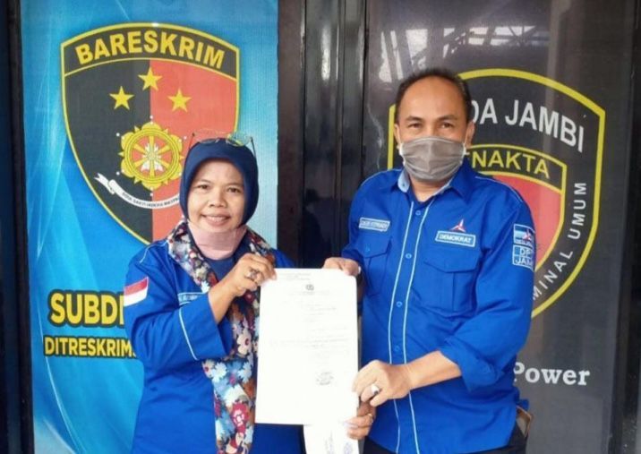 Resmi, DPD Demokrat Laporkan Wamendes ke Mapolda Jambi