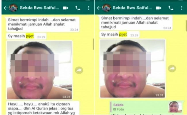 5 Fakta Viral Chat Mesra Sekda Bondowoso dan Dokter Gigi, Ada Kiriman Foto saat Sedang Pijat