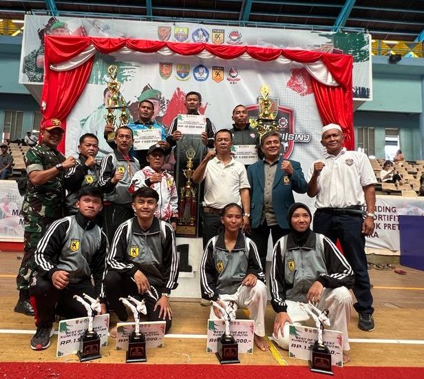 Kejuaraan KKI Open Sumatera Championship I 2023 Piala Pangdam II/Sriwijaya, Kontingen Korem 042/Gapu meraih Juara Umum 3