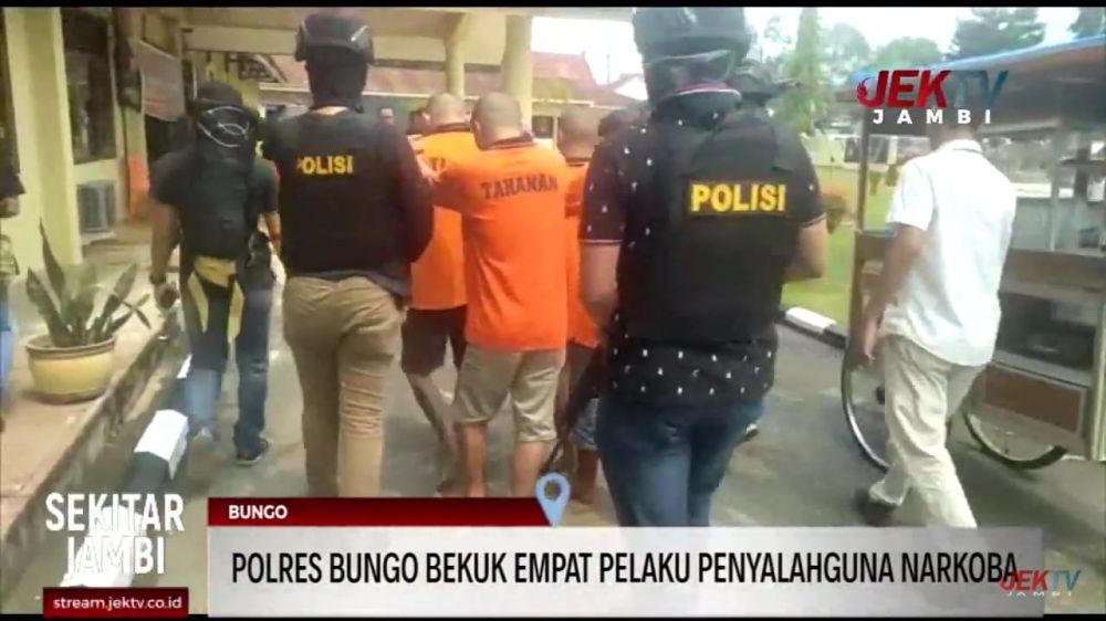 Polres Bungo Bekuk Empat Pelaku Penyalahguna Narkoba