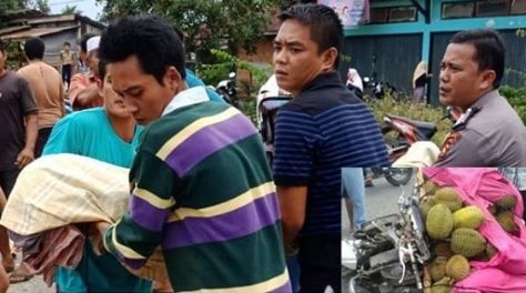 Pedagang Durian Di Bungo, Tewas Usai Tabrak Truk Dari Belakang