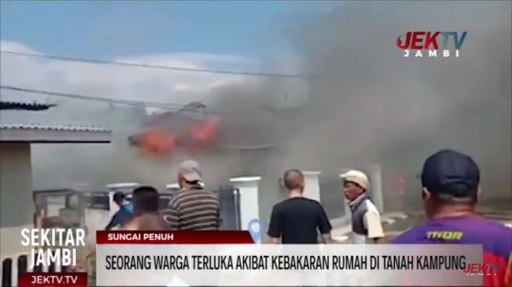 SEORANG WARGA TERLUKA AKIBAT KEBAKARAN RUMAH DI TANAH KAMPUNG