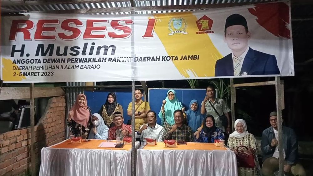 Reses Anggota DPRD Kota Jambi Muslim Taher, Masyarakat Kota Jambi Antusias Ikuti Kegiatannya