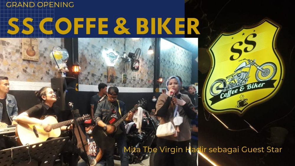 Grand Opening SS COFFE & BIKER Dimeriahkan Mita The Virgin